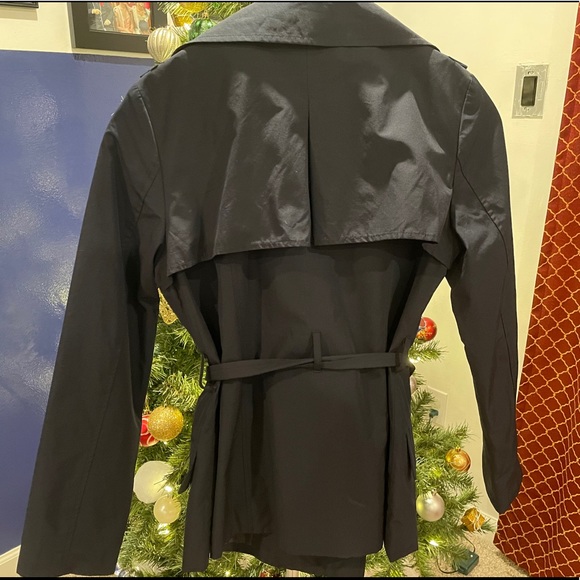 Forever 21 Trench Coat Navy Blue Size M - Picture 2 of 2